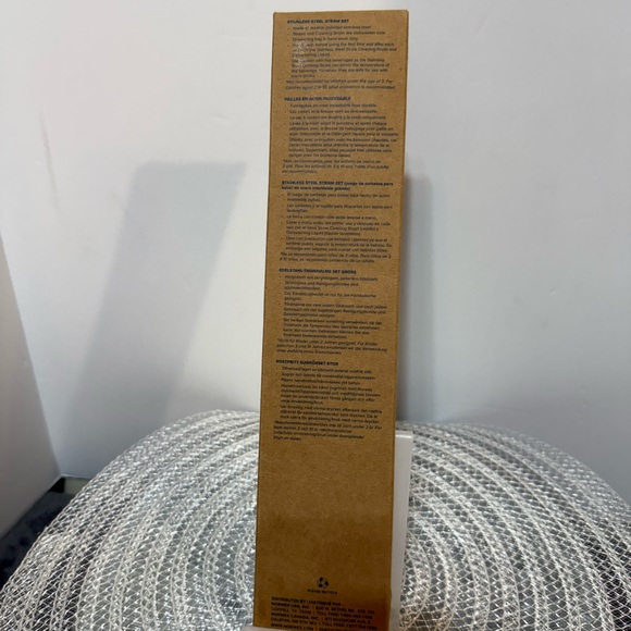 Norwex 2 Stainless Steel Straws Cleaning Brush and Bag NWT - Picture 13 of 14